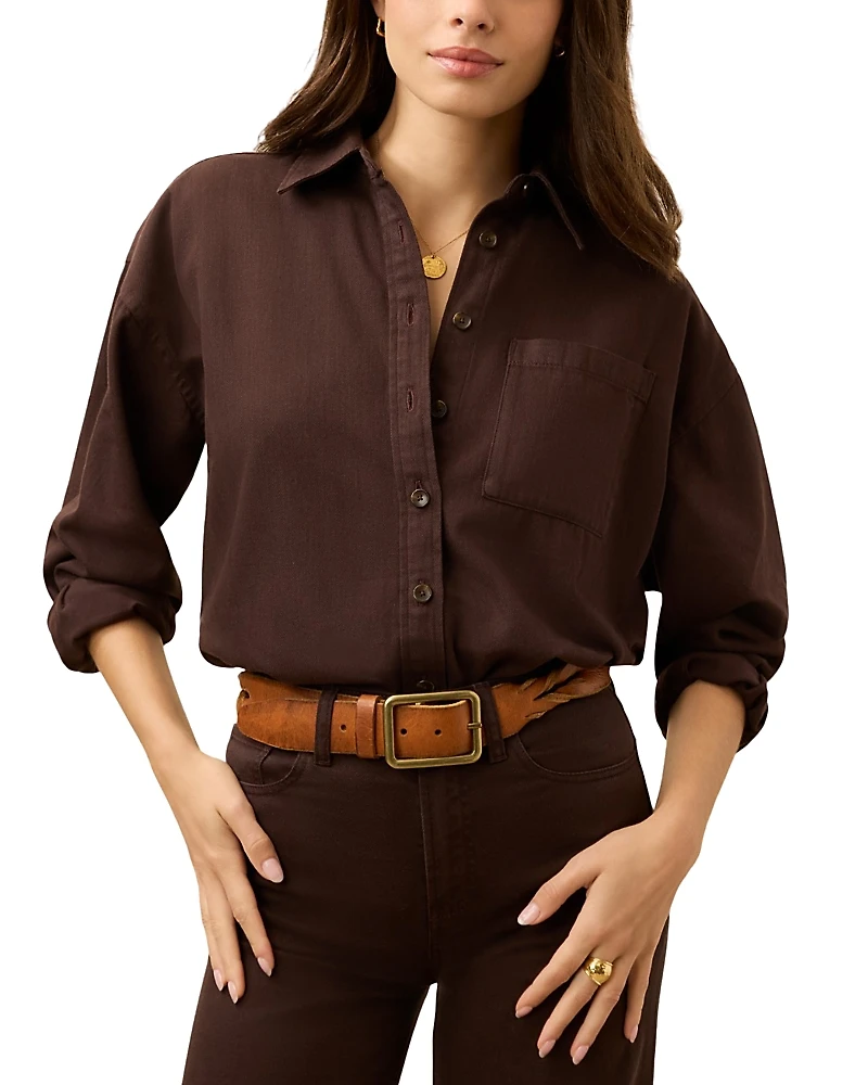 Faherty Sunfair Denim Shirt