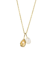 Ana Luisa Solid Gold Oyster Charm Necklace