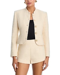 French Connection Structured Tweed Slim Fit Jacket