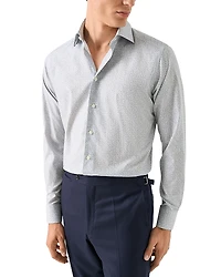 Eton Contemporary Fit Floral Twill Shirt