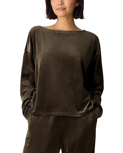 Eileen Fisher Bateau Neck Boxy Top