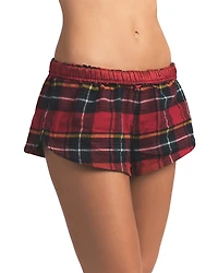 Skims Flannel Micro Shorts