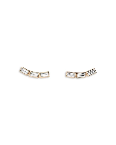 Shahla Karimi from the Luxe Collection Certified Lab Grown Diamond Mid Century Mies Diamond Ear Climbers