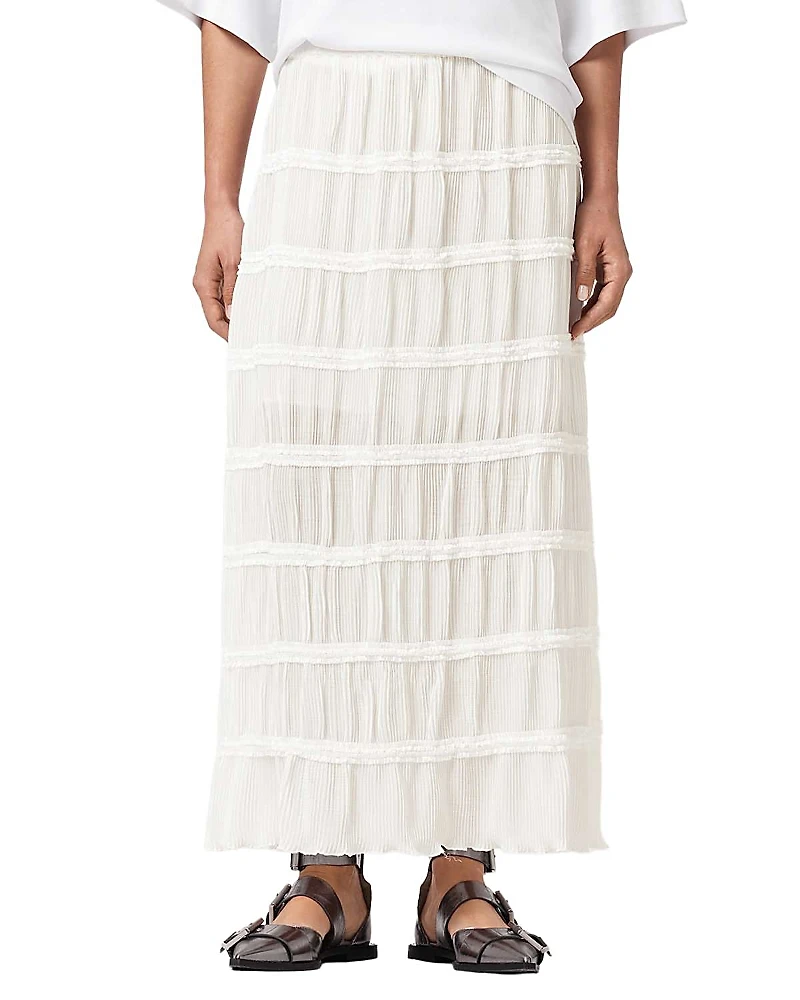 Allsaints Lila Tiered Maxi Skirt