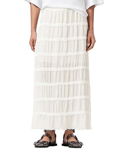 Allsaints Lila Tiered Maxi Skirt