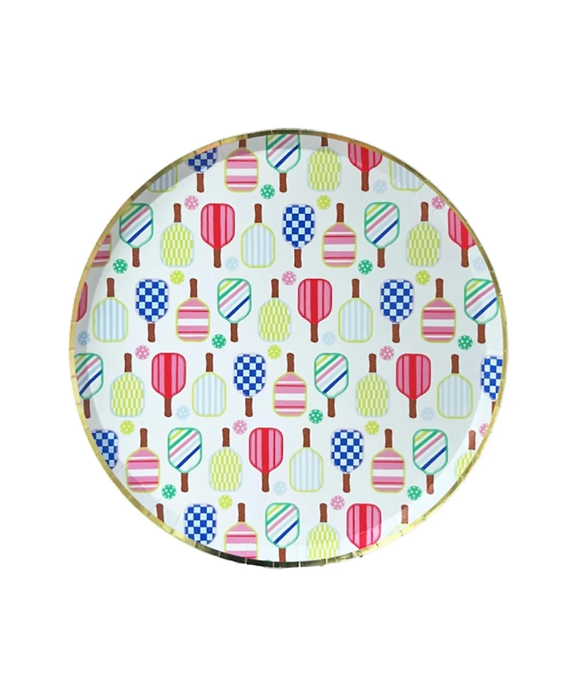 Jollity & Co. Pickleball Social Club Paper Dinner Plates, Set of 8