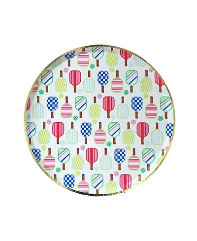 Jollity & Co. Pickleball Social Club Paper Dinner Plates, Set of 8