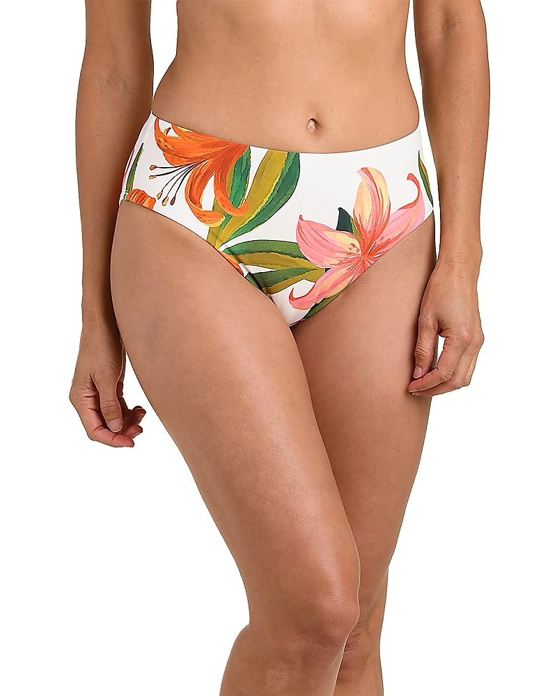 La Blanca Jungle Blossoms Mid Rise Bikini Bottom