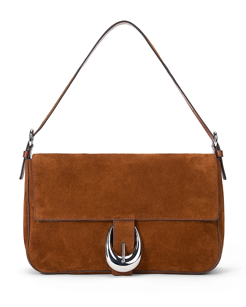 Staud Harlow Medium Suede Shoulder Bag