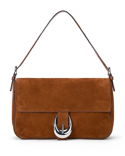 Staud Harlow Medium Suede Shoulder Bag