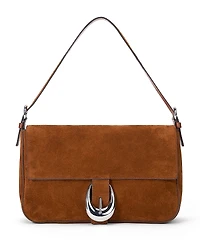 Staud Harlow Medium Suede Shoulder Bag