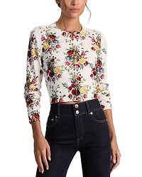 Alice and Olivia Carson Crewneck Cardigan Sweater