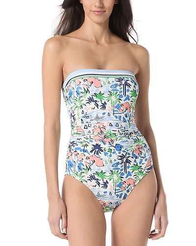 kate spade new york Bandeau One Piece Swimsuit