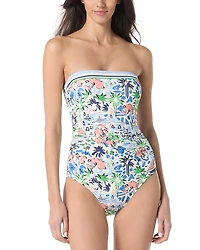 kate spade new york Bandeau One Piece Swimsuit