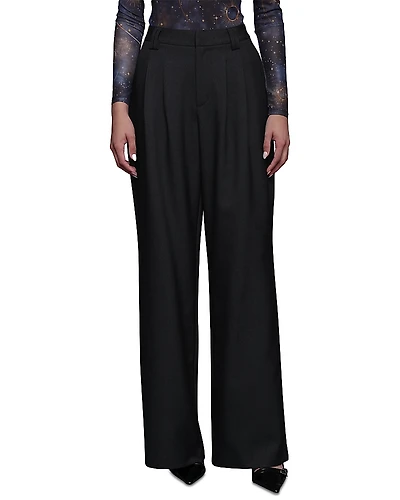 Avec Les Filles High Rise Contrast Stripe Pants