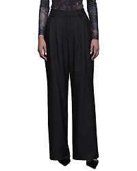 Avec Les Filles High Rise Contrast Stripe Pants