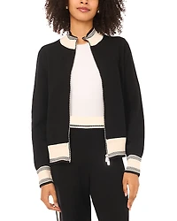 Vince Camuto Contrast Trim Track Jacket