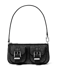 Michael Kors Zoe Small Leather Convertible Pouchette