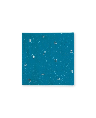 Jollity & Co. Zodiac Themed Paper Party Cocktail Napkins, Set of 16
