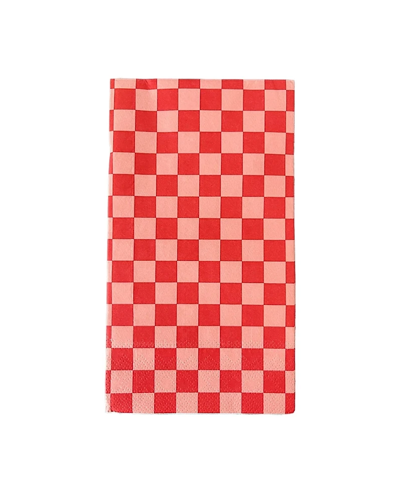 Jollity & Co. Harlequin Checkered Paper Guest Napkins