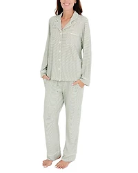 Motette Evergreen Stripe Bamboo Pajama Set