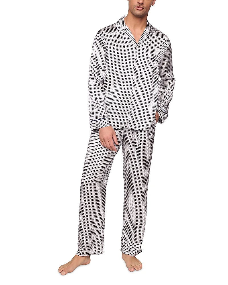 Eberjey Charles Printed Long Sleeve Pajama Set