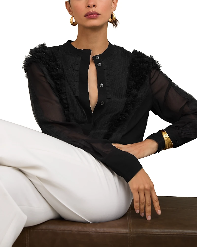 Reiss Gigi Embellished Blouse