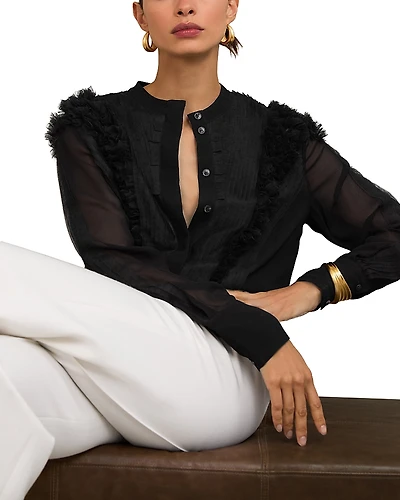 Reiss Gigi Embellished Blouse