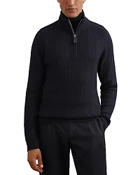 Reiss Men's Half Zip Funnel Sweater