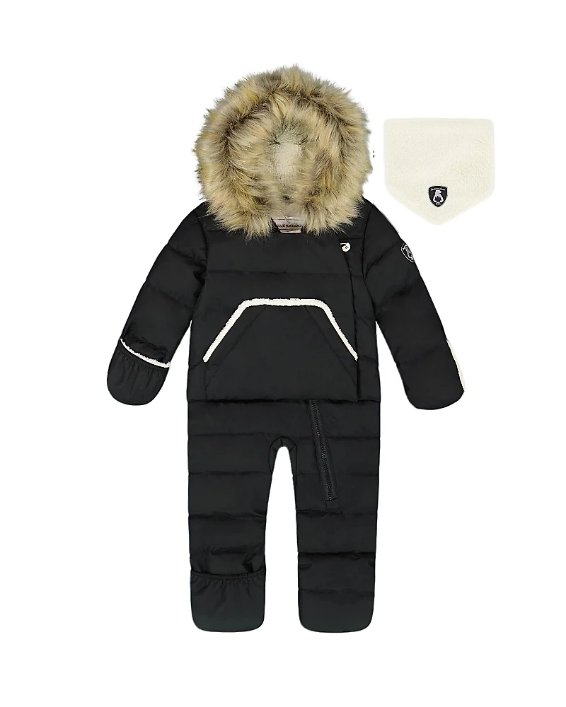 Deux par Unisex One-Piece Snug Snowsuit Designed for Car Seat - Baby