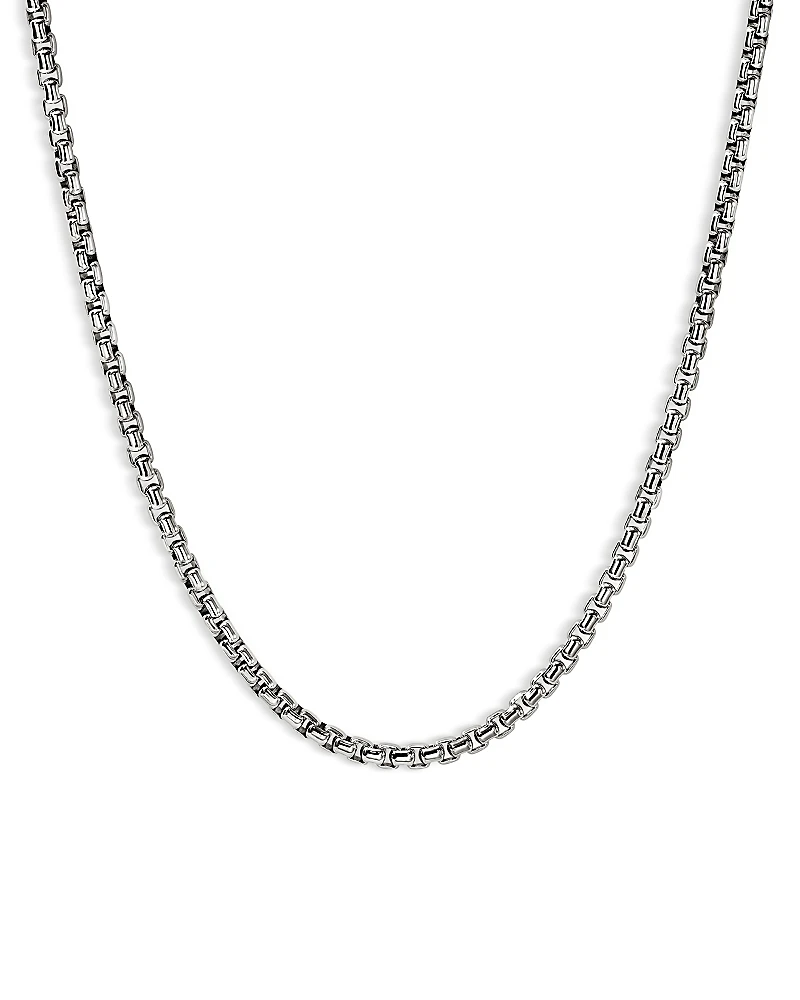 John Hardy Men's Sterling Silver Chain Box Link Necklace, 20