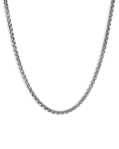 John Hardy Men's Sterling Silver Chain Box Link Necklace, 20