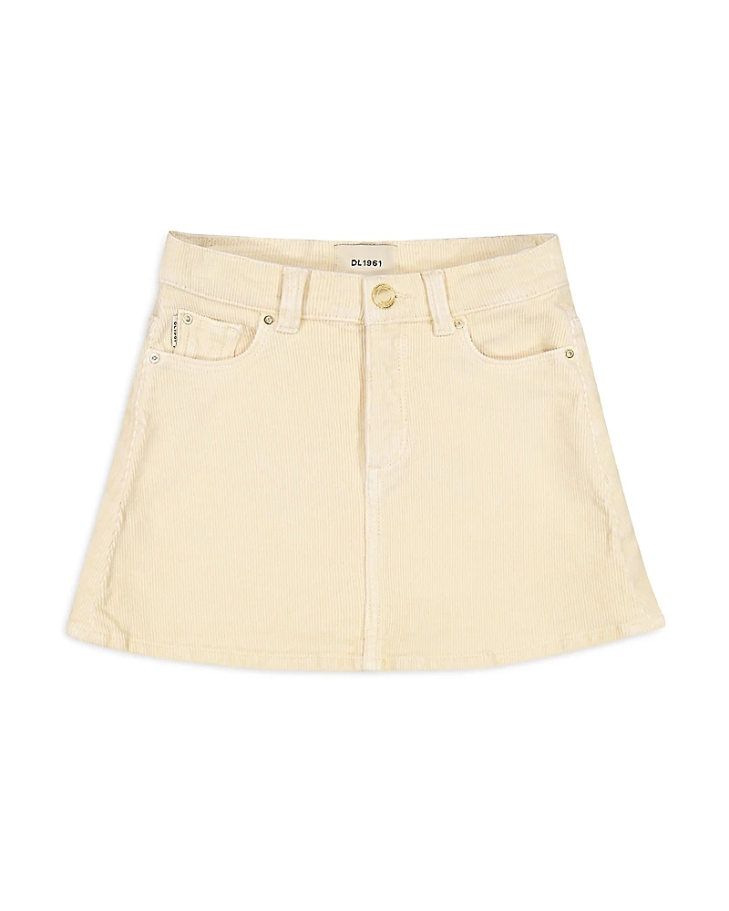 DL1961 Girls' Jenny Corduroy Mini Skirt - Big Kid