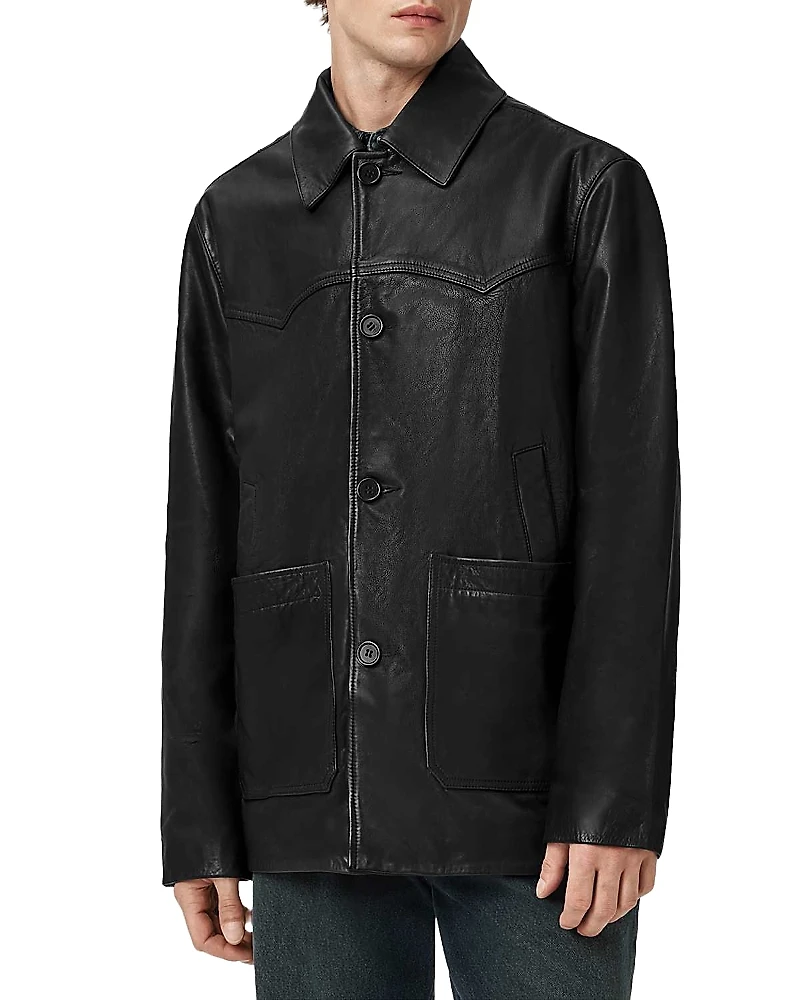 Allsaints Toulouse Leather Coat