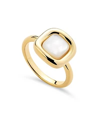 Ana Luisa Statement Ring Clara Mother of Pearl