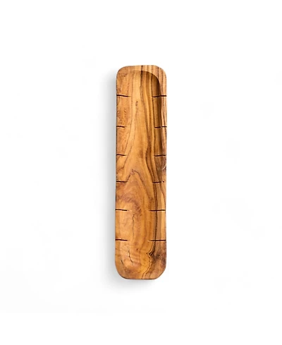 Gharyan Stoneware Olive Wood Bread Slicing Board