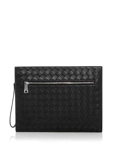 Bottega Veneta Intrecciato Leather Document Case