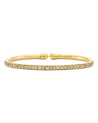 Etho Maria 18K Yellow Gold My Etho Brown Diamond Narrow Cuff Bracelet