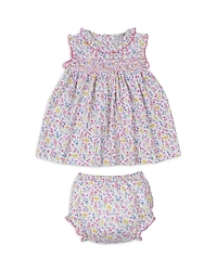 Kissy Girls' Smocked Floral Print Dress Set - Baby