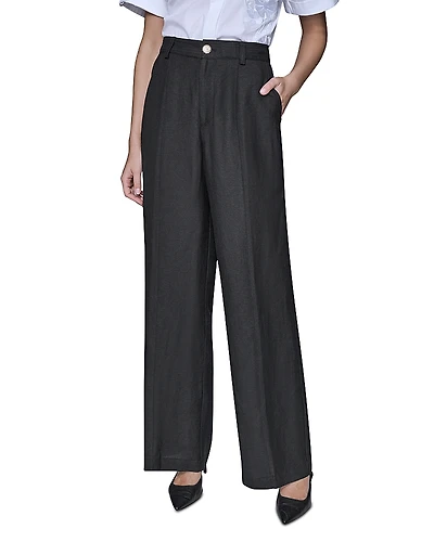 Karl Lagerfeld Paris Linen Blend Pants
