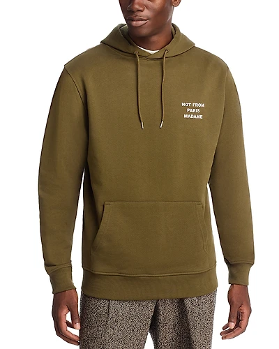 Drole De Monsieur Men's Slogan Drawstring Hoodie
