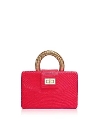 Soli & Sun The Gracie Woven Buntal Straw Clutch Bag