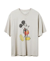 Junk Food Clothing Unisex Mickey '28 Hockey Tee