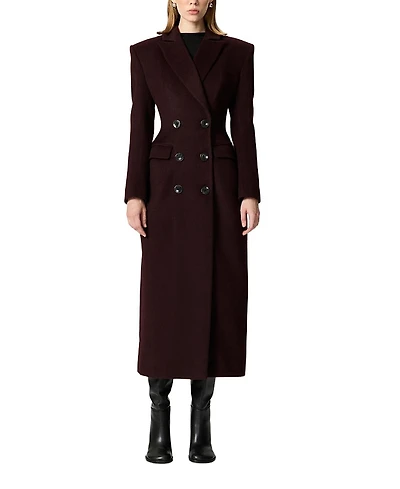 Nocturne Tailored Double-Breasted Maxi Coat
