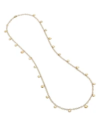 Marco Bicego 18K Yellow Gold Jaipur Gold Dangle Disc Strand Chain Necklace, 36