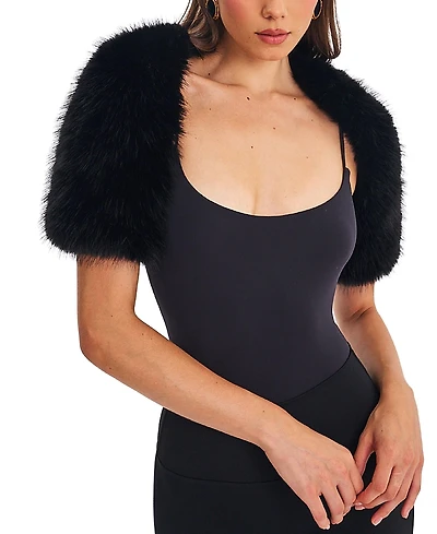 Miss Circle Kori Faux Fur Micro Bolero