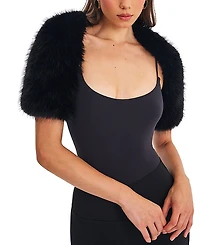 Miss Circle Kori Faux Fur Micro Bolero