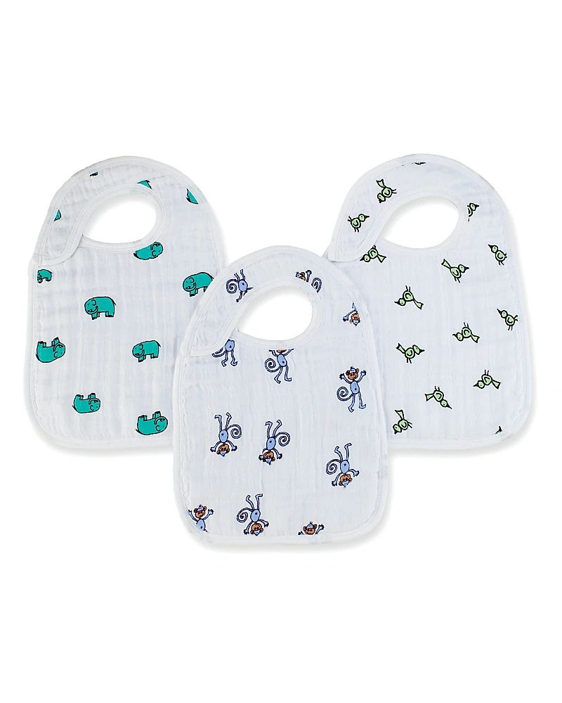 Aden and Anais Jungle Jam Snap Bibs - Set of 3