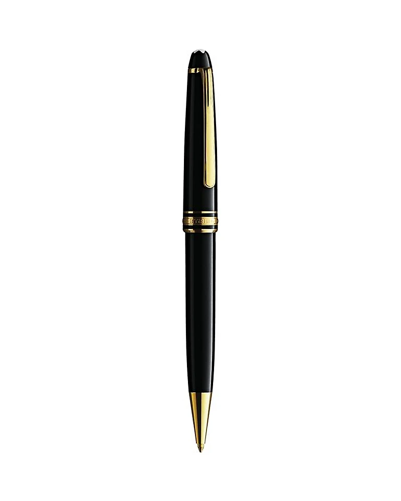 Montblanc Meisterstuck Gold-Plated Black Resin Classique Ballpoint Pen