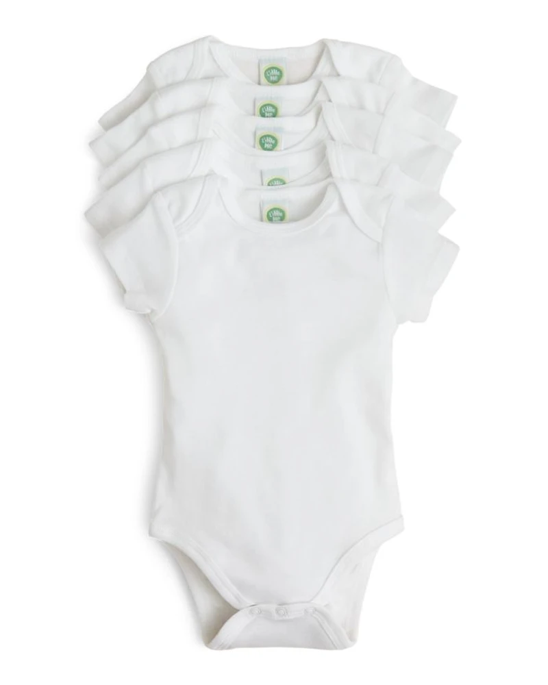 Unisex Basic Bodysuit, 5 Pack - Baby